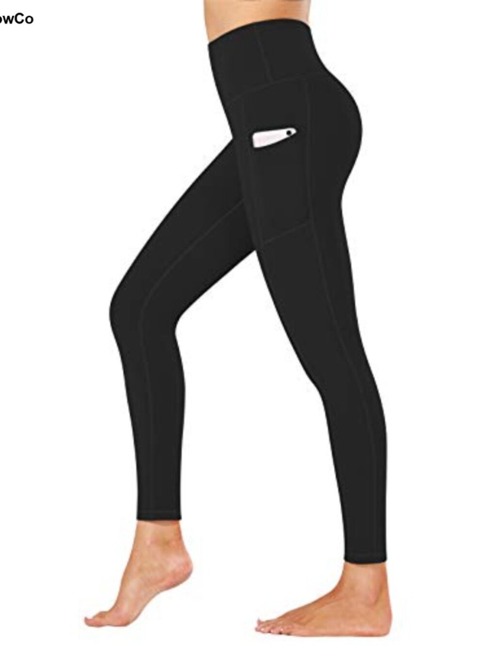 High Waist Yoga Pants 4 Way Stretch Tummy Control Workout Leggings with Pockets
